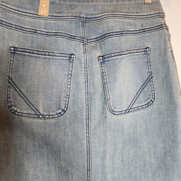 NWT Prana Stretch Denim Dusted Blue Broadway Jean Skirt Women's Size 4 - Picture 9 of 14